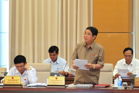 Chủ nhiệm Ủy ban Tài chánh và Ngân sách Nguyễn Đức Hải Ảnh: Quang Khánh