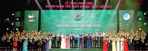 Lễ trao giải Doanh nhân trẻ khởi nghiệp xuất sắc 2017