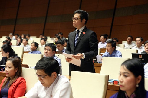 ĐBQH Vũ Tiến Lộc (Thái Bình) Ảnh: Quang Khánh