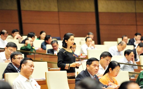 ĐBQH Ksor H’Bơ Khăp (Gia Lai) Ảnh: Quang Khánh