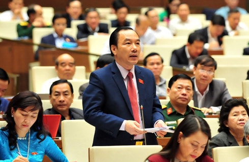 ĐBQH Ngô Sách Thực (Bắc Giang) Ảnh: Quang Khánh