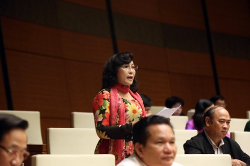 ĐBQH Nguyễn Thị Kim Bé (Kiên Giang) Ảnh: Quang Khánh