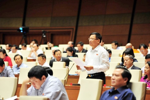 ĐBQH Trần Văn Tiến (Vĩnh Phúc) Ảnh: Quang Khánh