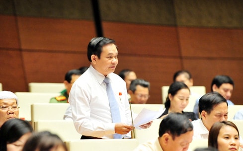 ĐBQH Nguyễn Sơn (Hà Tĩnh) Ảnh: Quang Khánh