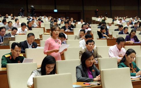 ĐBQH Cao Thị Giang (Quảng Bình) Ảnh: Quang Khánh