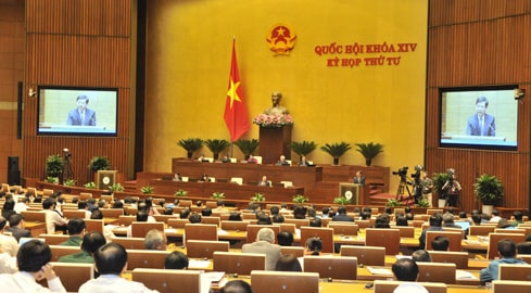 Toàn cảnh phiên họp sáng 7.11 Ảnh: Lâm Hiển