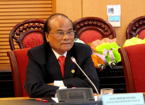 GS, TS. Đinh Quang Báo, nguyên Hiệu trưởng Trường ĐH Sư phạm Hà Nội