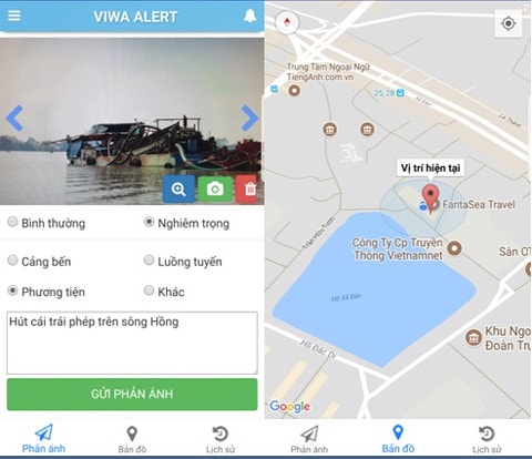 Ứng dụng phần mềm Viwa Alert
