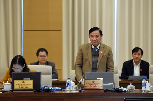 Chủ nhiệm Ủy ban Pháp luật Nguyễn Khắc Định Ảnh: Quang Khánh