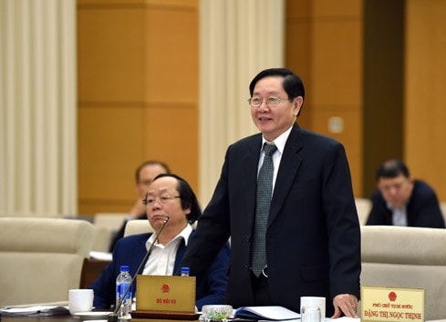 Bộ trưởng Bộ Nội vụ Lê Vĩnh Tân Ảnh: Quang Khánh