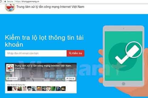 Công cụ kiểm tra lộ lọt thông tin tài khoản