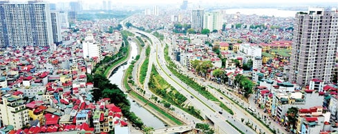 Đường vành đai 2 Nhật Tân - Cầu Giấy (Hà Nội) Nguồn: ITN