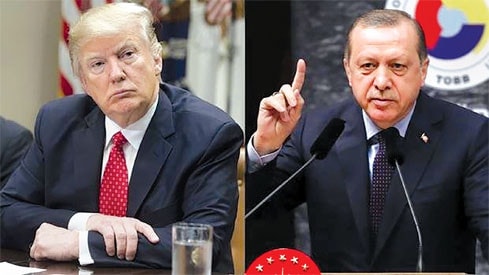 Tổng thống Mỹ Donald Trump và Tổng thống Thổ Nhĩ Kỳ Recep Tayyip Erdogan