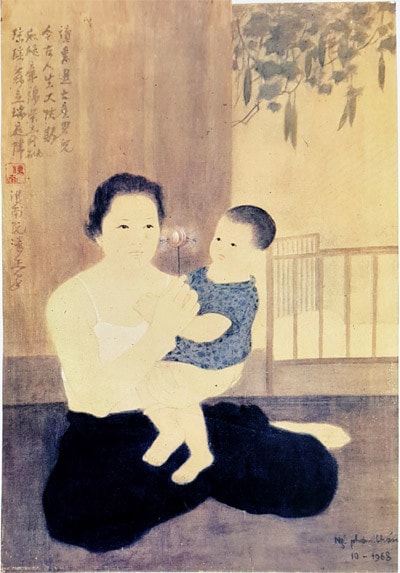 Bức Hạnh phúc của họa sĩ Nguyễn Phan Chánh sáng tác năm 1968 trong thời kỳ là ĐBQH Khóa III là một trong những tác phẩm hiếm hoi mà gia đình bà Nguyệt Anh còn giữ lại