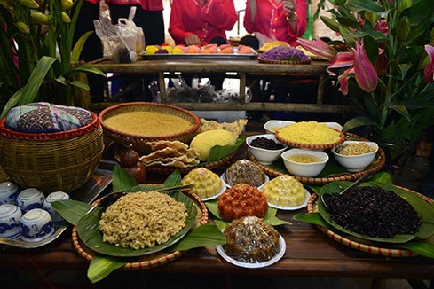 Các món xôi Phú Thượng tham gia Hội thi nấu xôi năm 2018