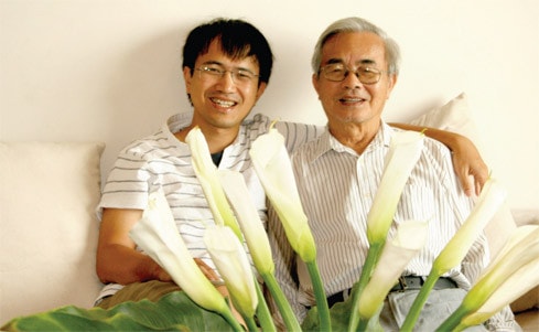 GS. Phan Dương Hiệu và bố - GS. Phan Đình Diệu