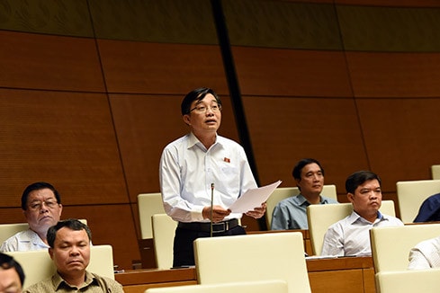 ĐBQH Nguyễn Minh Sơn (Tiền Giang) Ảnh: Lâm Hiển