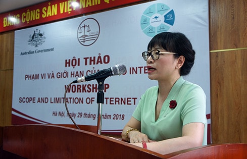 Chủ nhiệm Khoa Luật, ĐHQG Hà Nội Nguyễn Thị Quế Anh cho rằng, tự do internet, đặc biệt là tự do biểu đạt trên internet không phải là quyền tuyệt đối
