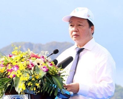 Bộ trưởng Bộ Tài nguyên và Môi trường Trần Hồng Hà phát biểu khai mạc Lễ phát động