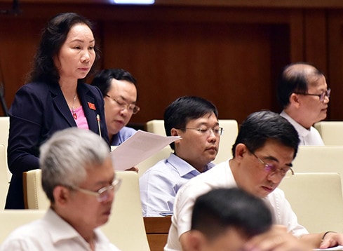 ĐBQH Nguyễn Thị Phúc (Bình Thuận) Ảnh: Quang Khánh