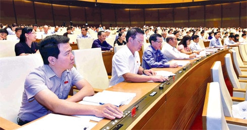Các Đại biểu Quốc hội biểu quyết thông qua Luật Cạnh tranh Ảnh: Quang Khánh Các Đại biểu Quốc hội biểu quyết thông qua Luật Cạnh tranh Ảnh: Quang Khánh