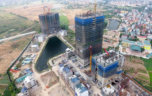 FLC khó có thể lấy các dự án bất động sản ra làm tài sản đảm bảo các khoản vay để đầu tư vào hàng không vì các dự án này đều đã được thế chấp tại ngân hàng. Ảnh minh họa: dự án FLC Garden City (Đại Mỗ, Nam Từ Liêm).