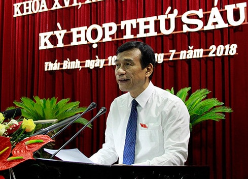 Phó Bí thư Thường trực Tỉnh ủy, Chủ tịch HĐND tỉnh Đặng Trọng Thăng phát biểu khai mạc Kỳ họp thứ 6, HĐND Khóa XVI.