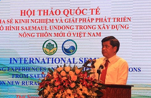 Thứ trưởng Trần Thanh Nam phát biểu tại hội nghị