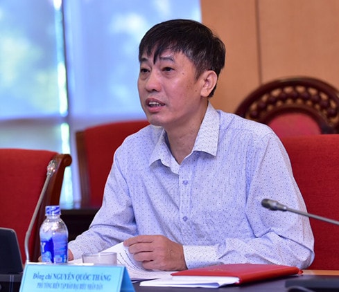Nhà báo Nguyễn Quốc Thắng- Phó tổng biên tập Báo Đại biểu Nhân dân