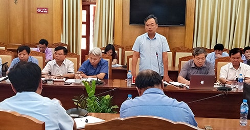 Phó Chủ tịch HĐND tỉnh Bắc Giang Bùi Văn Hạnh chủ trì buổi làm việc