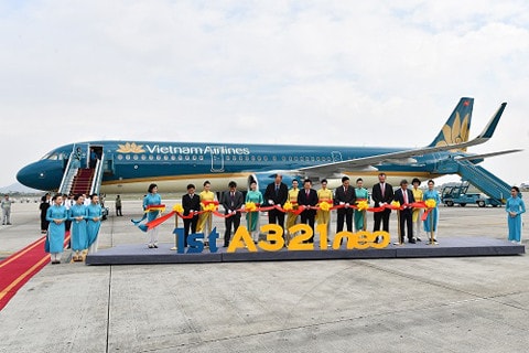 Vietnam Airline chào đón máy bay thế hệ mới Airbus A321neo