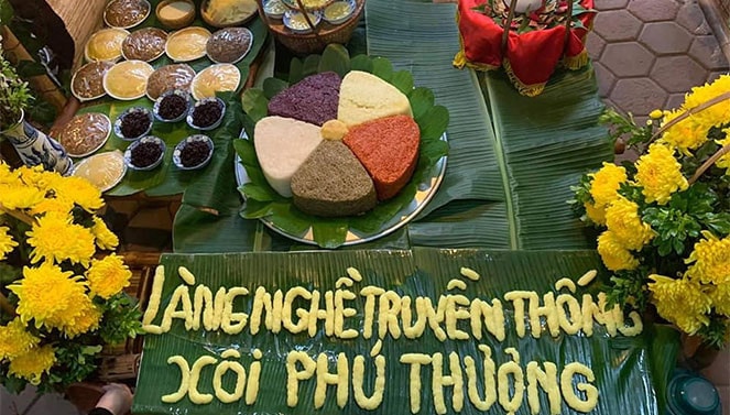 Mâm xôi dự thi Hội. Nguồn: ITN