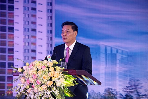Chủ tịch UBND thành phố Hải Phòng Nguyễn Văn Tùng phát biểu tại buổi lễ