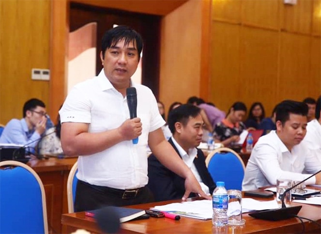 Chủ tịch HĐQT Công ty Cổ phần tập đoàn Đèo Cả, ông Hồ Minh Hoàng đóng góp ý kiến về những bất cập khi thực hiện đầu tư theo hình thức PPP