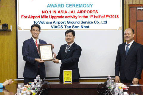 Công ty Dịch vụ mặt đất Việt Nam (VIAGS) nhận 3 giải thưởng từ Japan Airlines và Malaysia Airlines ảnh 1