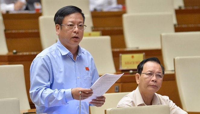 ĐBQH Nguyễn Trường Giang (Đắk Nông) phát biểu