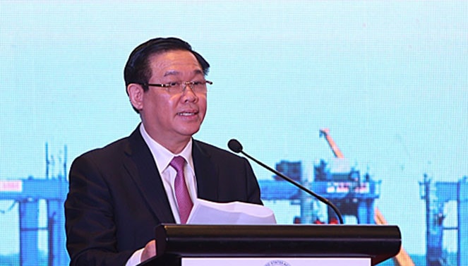 Phó Thủ tướng Chính phủ Vương Đình Huệ phát biểu tại Lễ khởi động Dự án hỗ trợ kỹ thuật Tạo thuận lợi thương mại