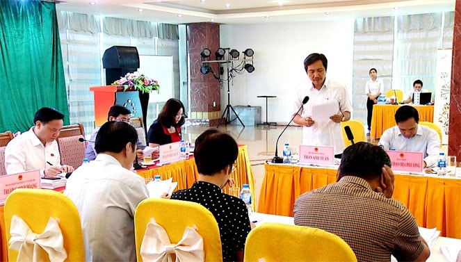 Thứ trưởng Bộ Nội vụ Trần Anh Tuấn phát biểu