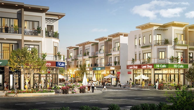 Mô hình shophouse giúp khách hàng vừa an cư vừa có thể kinh doanh