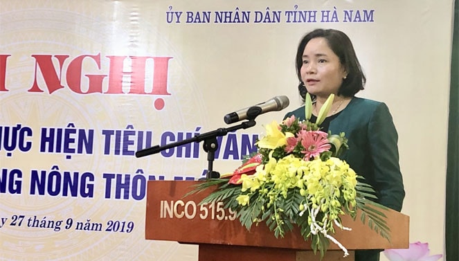 Thứ trưởng Bộ Văn hóa, Thể thao và Du lịch Trịnh Thị Thủy phát biểu chỉ đạo hội nghị