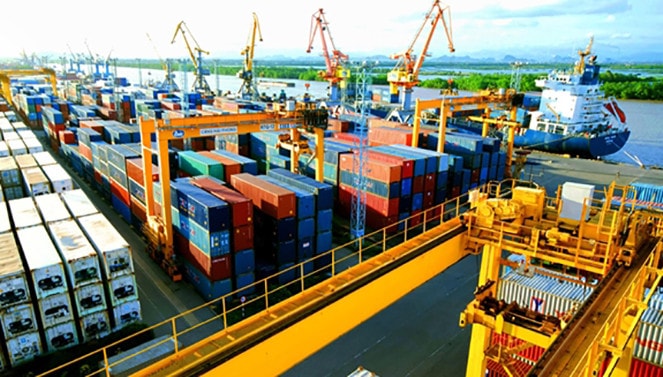 Cảng Hải Phòng. Ảnh: Báo Hải Phòng