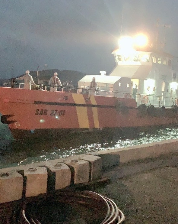 Nhận được thông tin, tàu SAR27-01 đã lên đường thực hiện nhiệm vụ ngay trong đêm