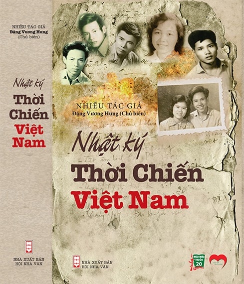 Bìa của 4 tập sách đầu tiên trong bộ sách “Nhật ký thời chiến Việt Nam”