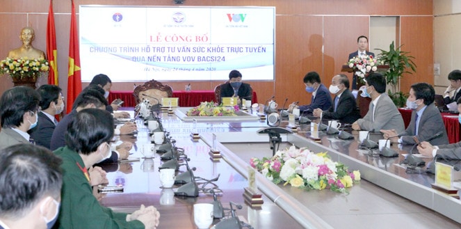 Bộ trưởng Bộ Thông tin và Truyền thông Nguyễn Mạnh Hùng phát biểu tại Lễ công bố