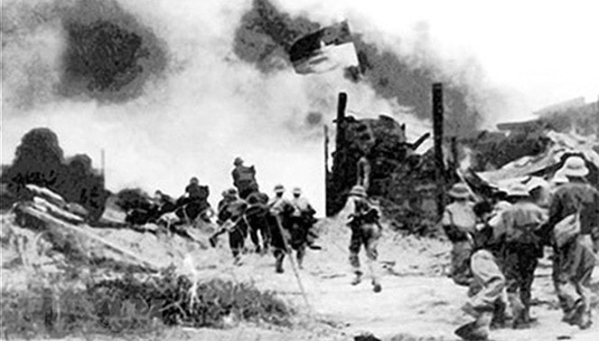 Sư đoàn 320A đánh chiếm căn cứ Đồng Dù ngày 29.4.1975 Ảnh: TL
