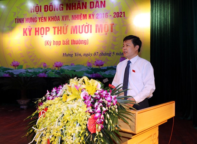 Tân Chủ tịch HĐND tỉnh Hưng Yên Trần Quốc Toản