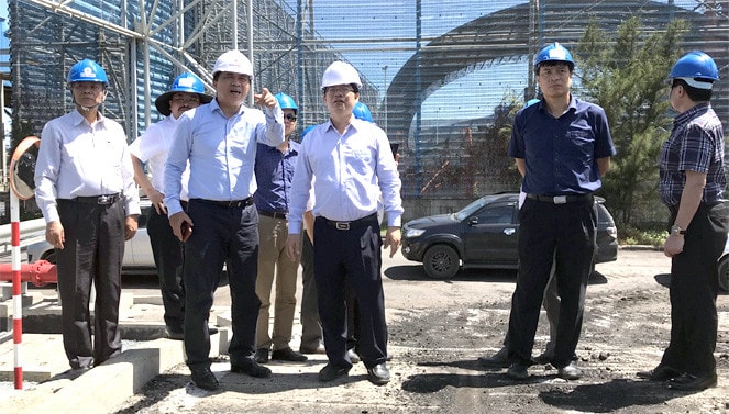 Đoàn Hội đồng nghiệm thu Nhà nước kiểm tra thực tế tại công trường