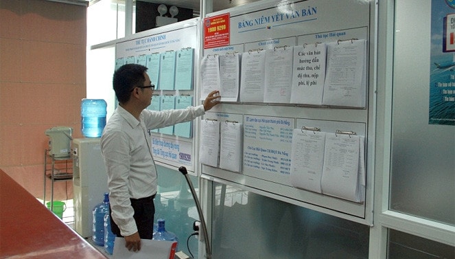 Các thủ tục hành chính mới được Tổng cục Hải quan yêu cầu niêm yết công khai. (Nguồn: ITN)