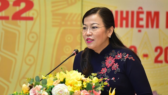 Ủy viên Trung ương Đảng, Ủy viên Đảng đoàn Quốc hội, Ủy viên Ủy ban Thường vụ Quốc hội, Trưởng ban Dân nguyện Nguyễn Thanh Hải phát biểu tại Đại hội