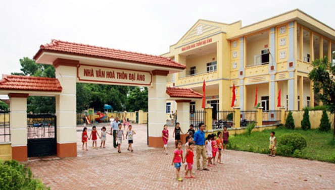 Nhà văn hóa thôn Đại Áng, xã Đại Áng khang trang, sạch đẹp Nguồn: ITN